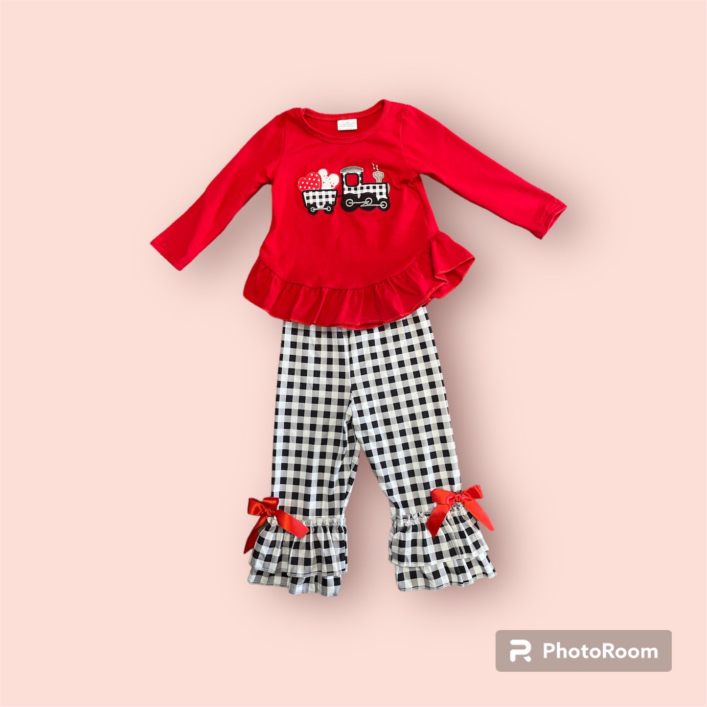 Valentine Tractor Ruffle Set